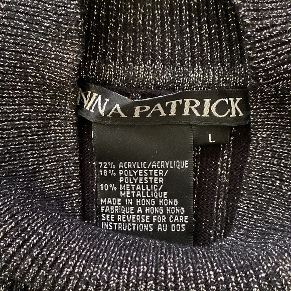 Nina Patrick Silver sleeveless turtleneck top - Picture 6 of 6